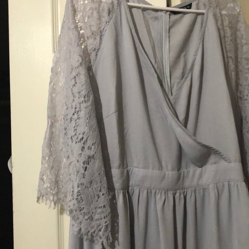 Long gray maxi dress - Picture 3 of 3